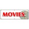 Signmission MOVIES BANNER SIGN theatre motion picture cinema watch popcorn flick B-72 Movies - alternate 1